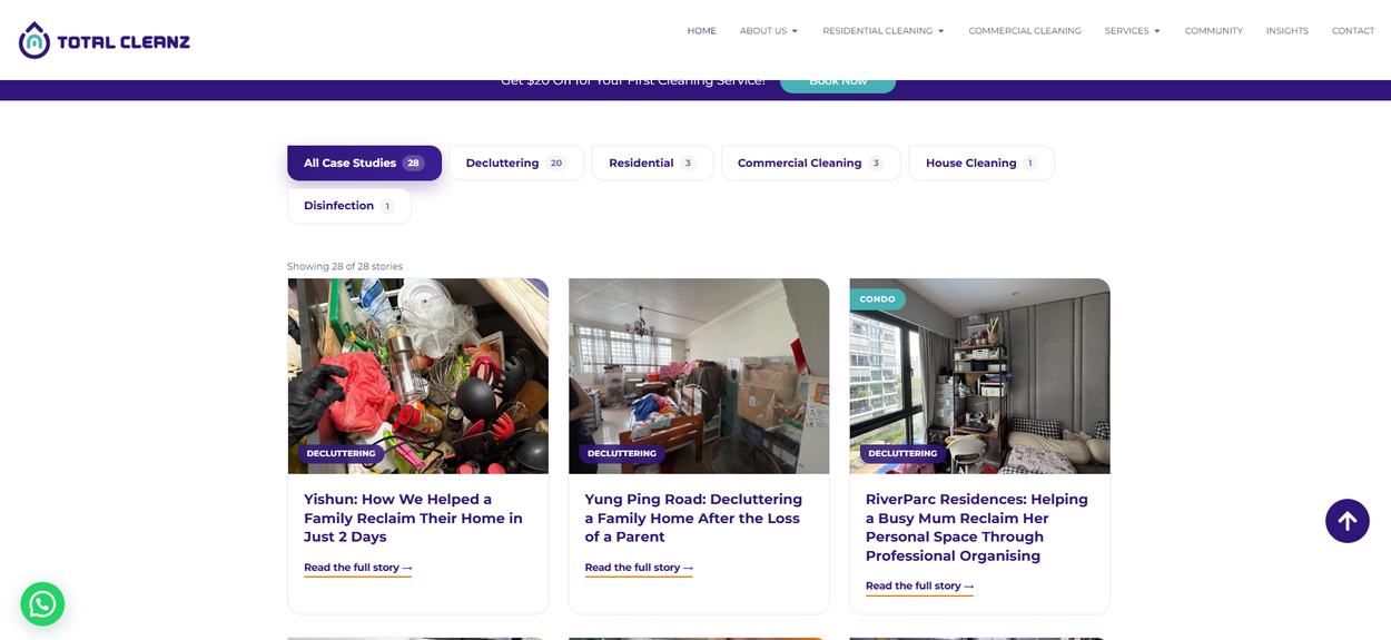Total Cleanz — Tc Web Case